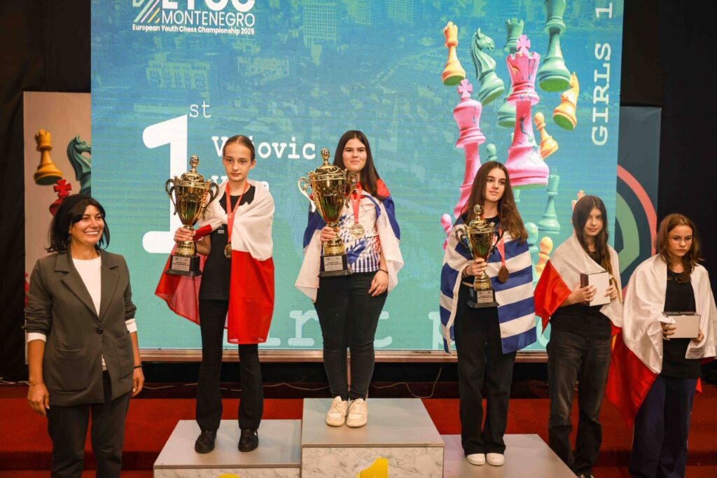 Νέα μεγάλη επιτυχία για το Ελληνικό σκάκι – χάλκινο μετάλλιο για την Ευαγγελία Σίσκου στο Ευρωπαϊκό Πρωτάθλημα Κορασίδων (Κ14) 2025
